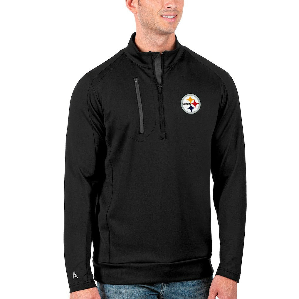 Antigua Generation Quarter-Zip Pullover Jacket - Pittsburgh Steelers