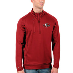 Antigua Generation Quarter-Zip Pullover Jacket - San Francisco 49ers