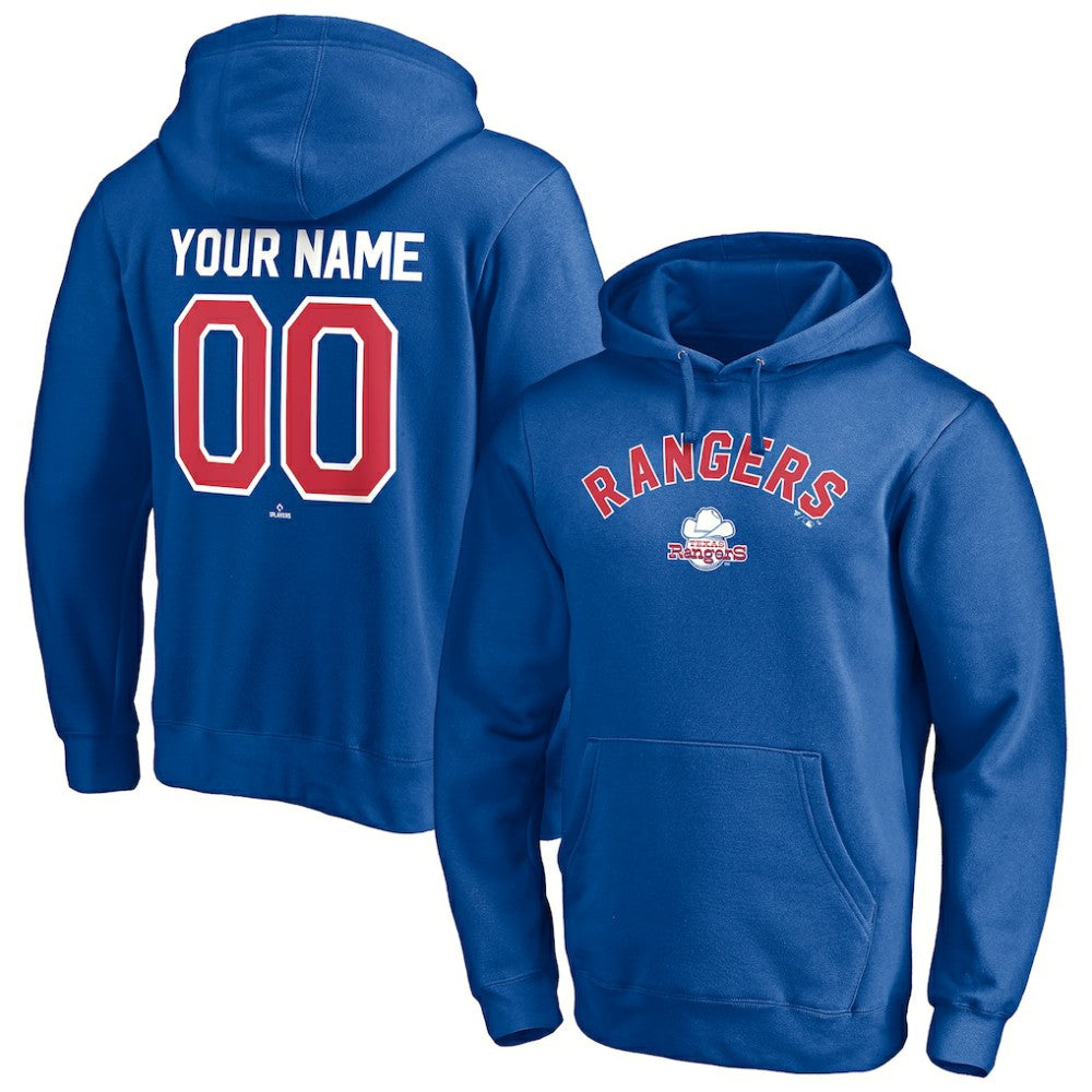 MLB Texas Rangers Cooperstown Winning Streak Personalized Name & Number Pullover Hoodie