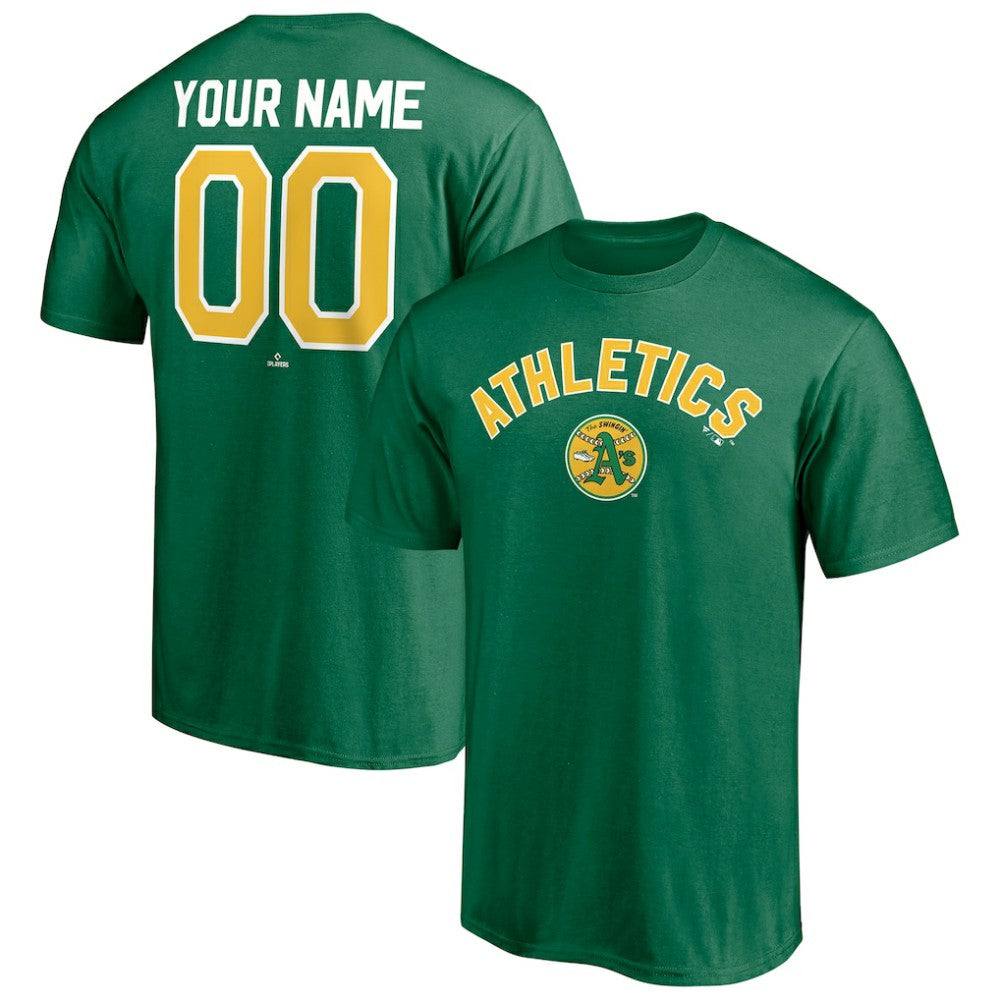 MLB Athletics Cooperstown Winning Streak Personalized Name & Number T-Shirt