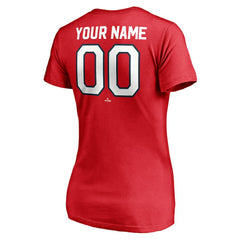 MLB Washington Nationals Women's Cooperstown Winning Streak Personalized Name & Number V-Neck T-Shirt