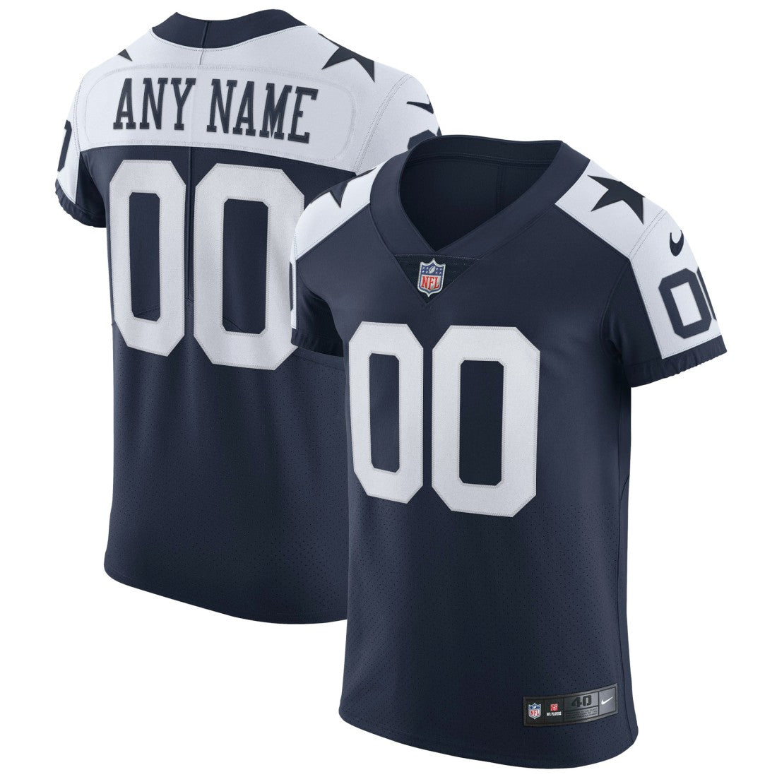 Alternate Vapor Elite Custom Jersey - Dallas Cowboys
