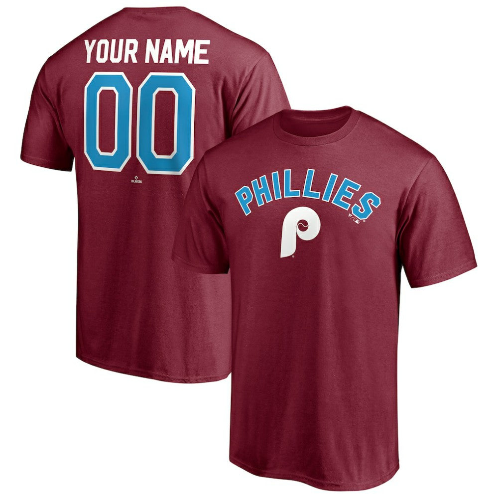 MLB Philadelphia Phillies Cooperstown Winning Streak Alternate Personalized Name & Number T-Shirt