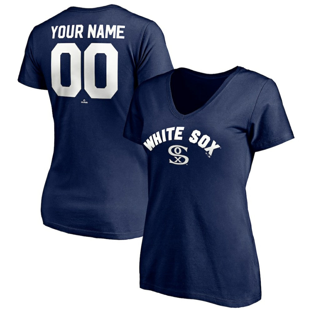 MLB Chicago White Sox Women's Cooperstown Winning Streak Alternate Personalized Name & Number V-Neck T-Shirt