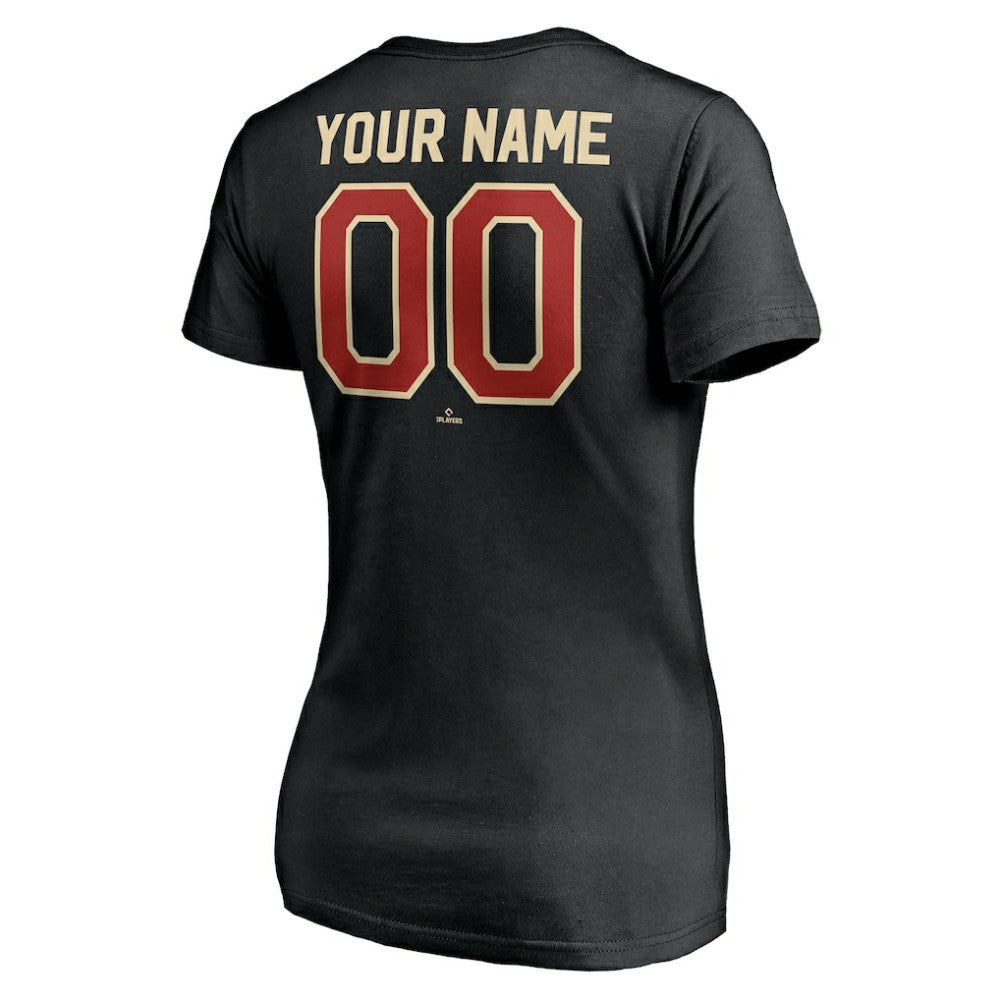 MLB Houston Astros Women's Cooperstown Winning Streak Alternate Personalized Name & Number V-Neck T-Shirt