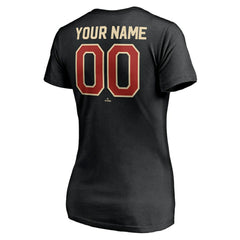 MLB Houston Astros Women's Cooperstown Winning Streak Alternate Personalized Name & Number V-Neck T-Shirt