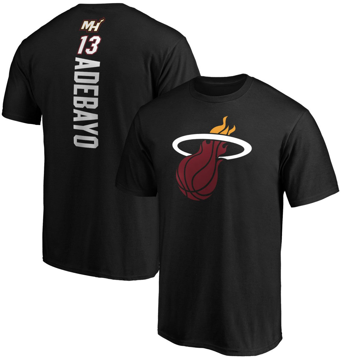 NBA Bam Adebayo Miami Heat Playmaker Name & Number T-Shirt