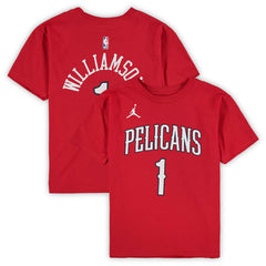 NBA Zion Williamson New Orleans Pelicans Jordan Brand Preschool Statement Edition Name & Number T-Shirt