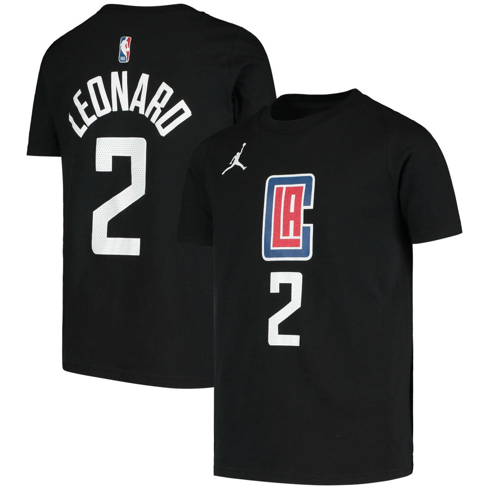 NBA Kawhi Leonard LA Clippers Jordan Brand Youth Statement Edition Name & Number T-Shirt