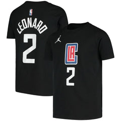 NBA Kawhi Leonard LA Clippers Jordan Brand Youth Statement Edition Name & Number T-Shirt