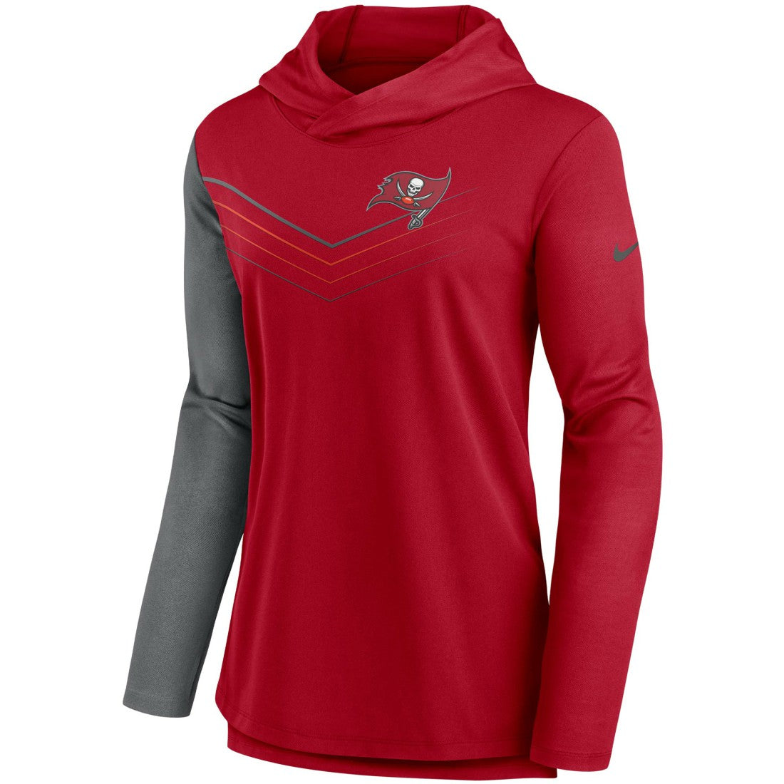 Women's Chevron Hoodie Performance Long Sleeve T-Shirt - Tampa Bay Buccaneers