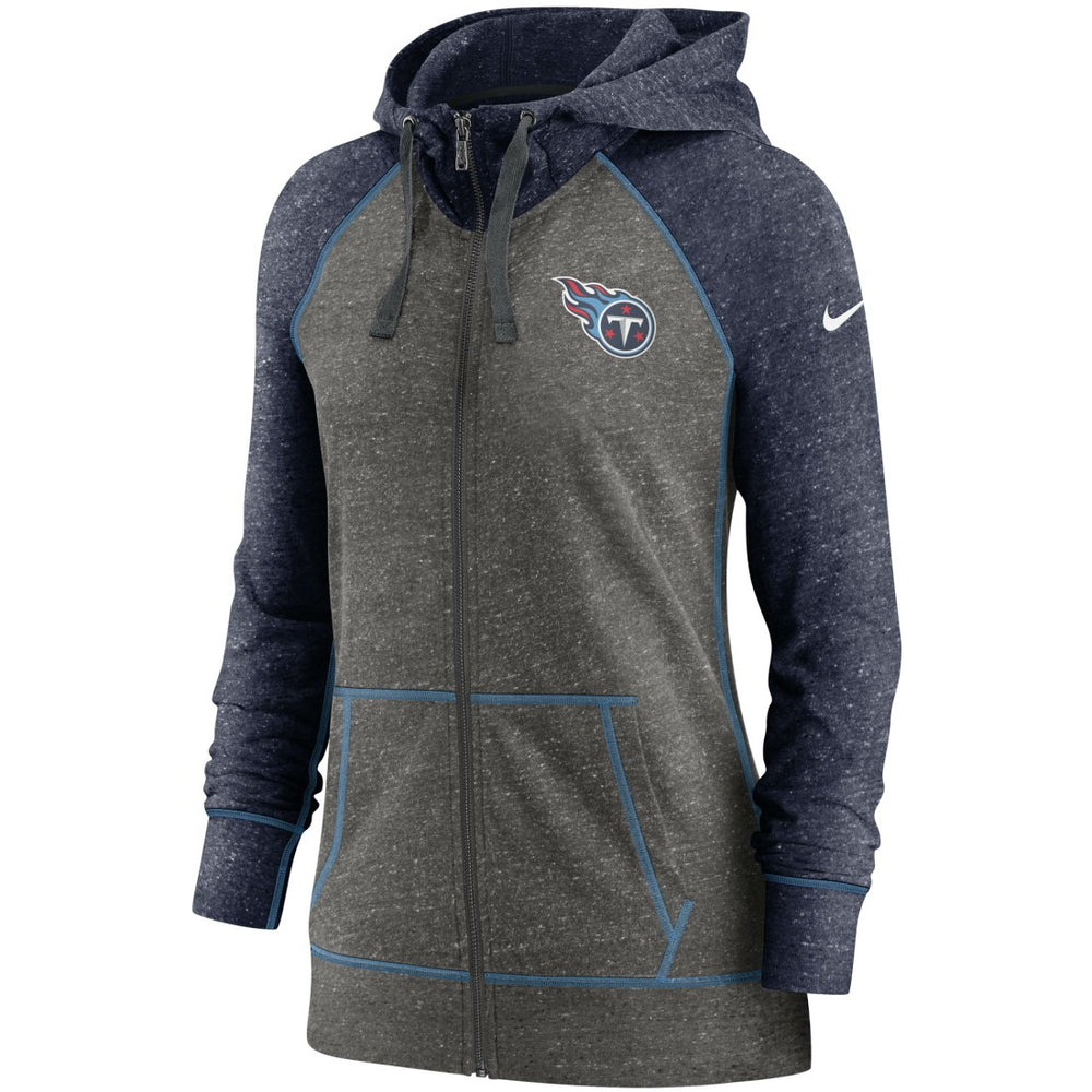 Women's Gym Vintage Raglan Full-Zip Hoodie - Tennessee Titans