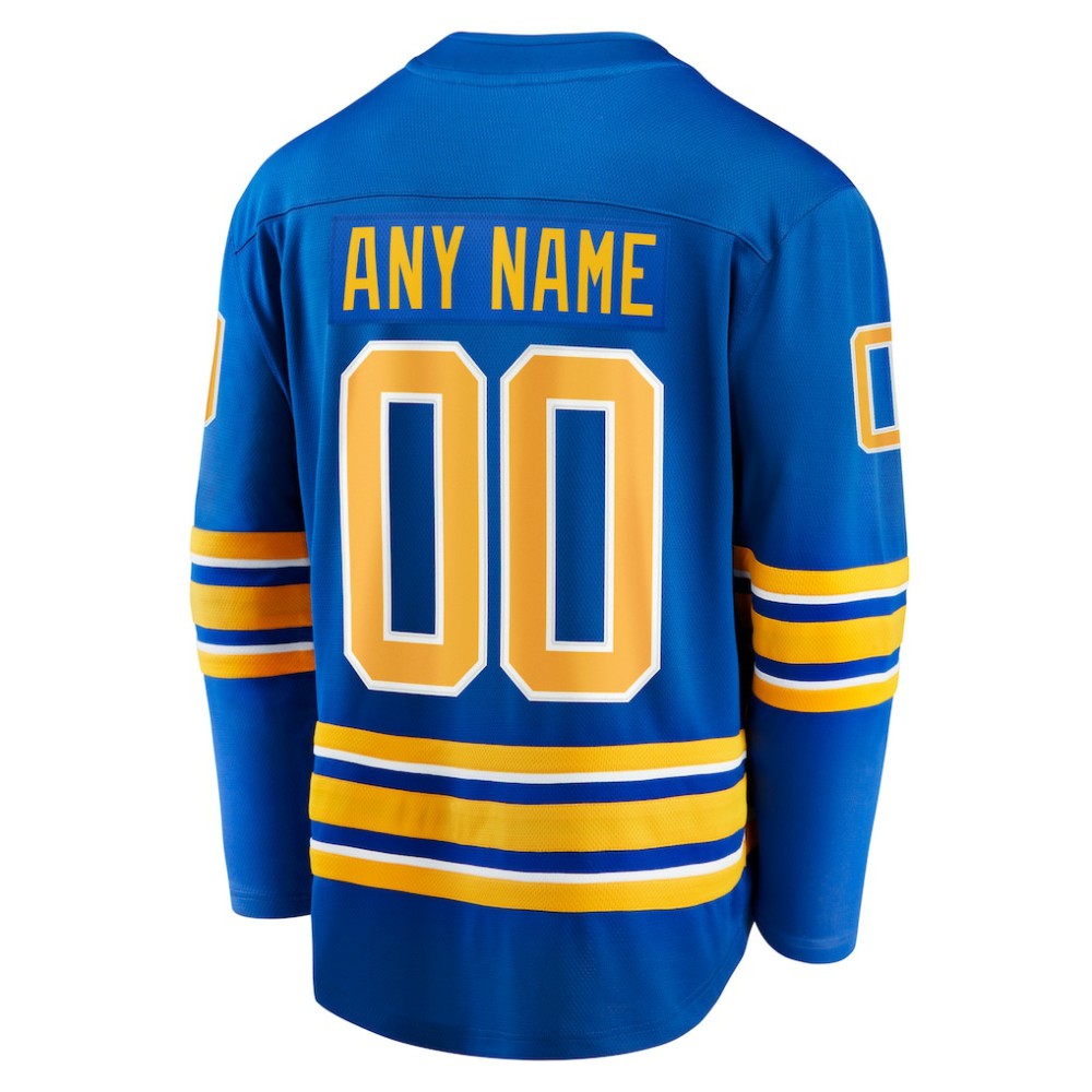 NHL Royal Buffalo Sabres Fanatics Home Breakaway Custom Jersey