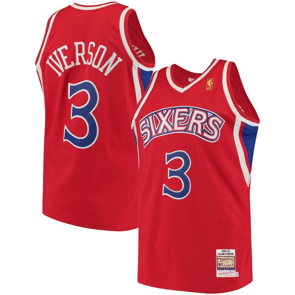 NBA Allen Iverson Philadelphia 76ers 1996/97 Hardwood Classics Authentic Jersey