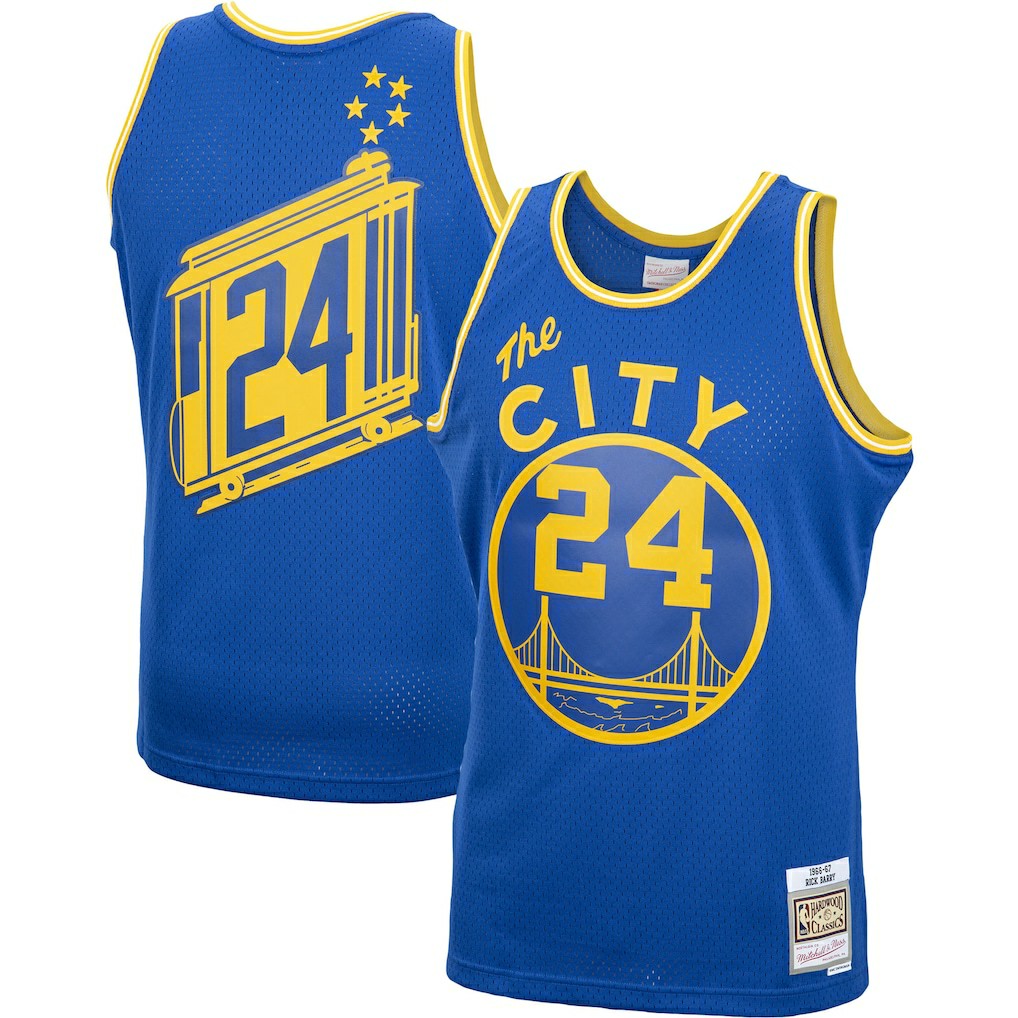 NBA Rick Barry Golden State Warriors 1966/67 Hardwood Classics Swingman Jersey sale
