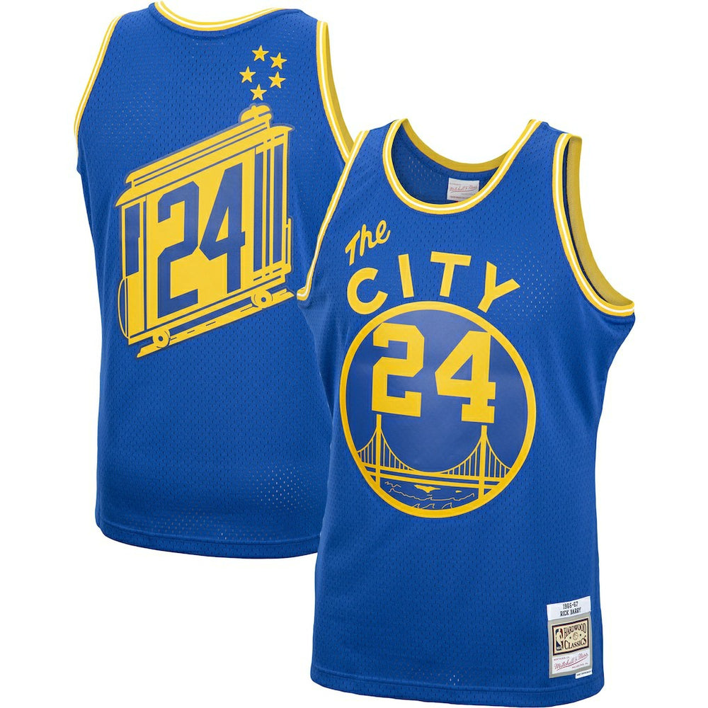 NBA Rick Barry Golden State Warriors 1966/67 Hardwood Classics Swingman Jersey sale