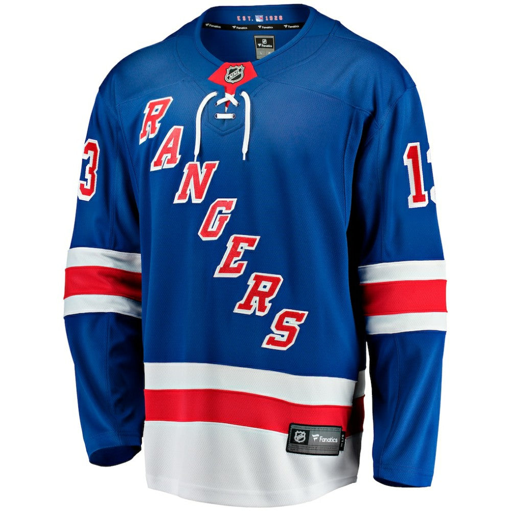 NHL Blue Alexis Lafreniere New York Rangers Fanatics Home Breakaway Jersey