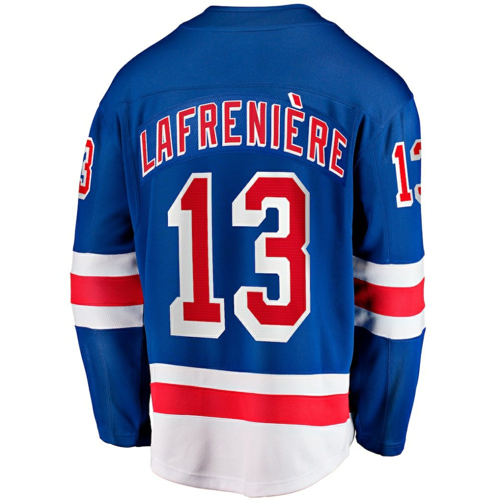 NHL Blue Alexis Lafreniere New York Rangers Fanatics Home Breakaway Jersey