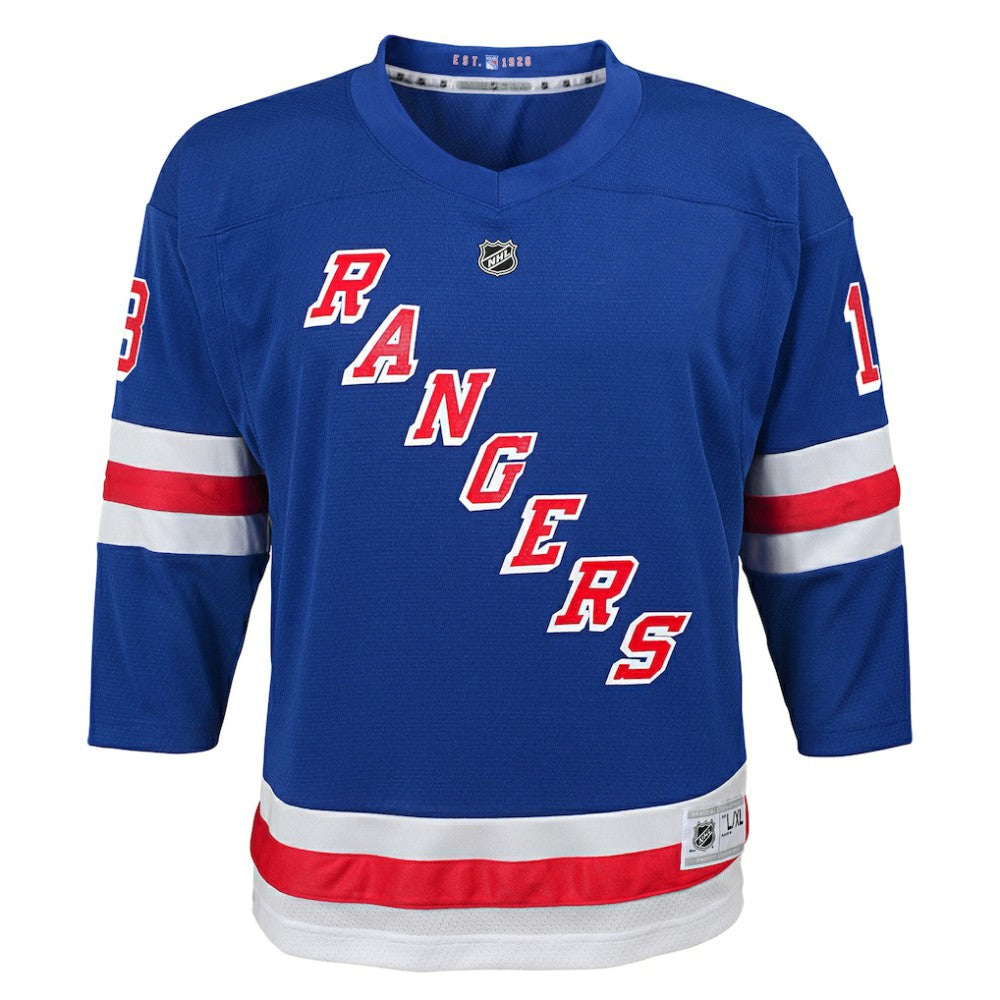 NHL Blue Alexis Lafreniere New York Rangers Youth Home Replica Player Jersey