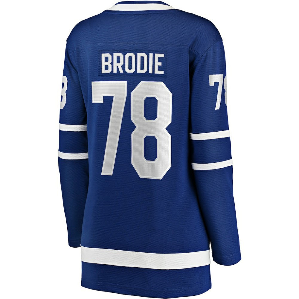 NHL Blue TJ Brodie Toronto Maple Leafs Fanatics Women's Breakaway Player Jersey
