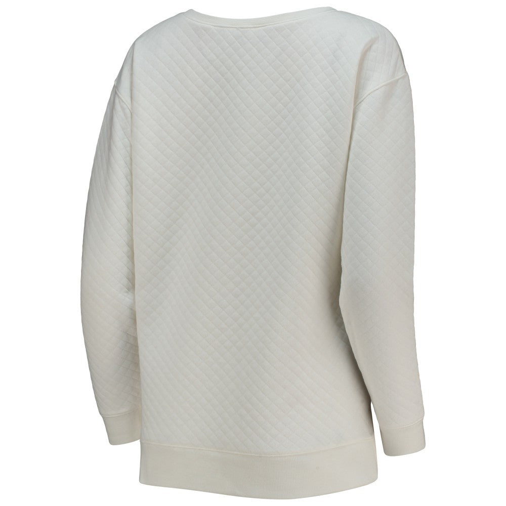 MLB Miami Marlins Concepts Sport Women's Quilted Pullover Sweatshirt