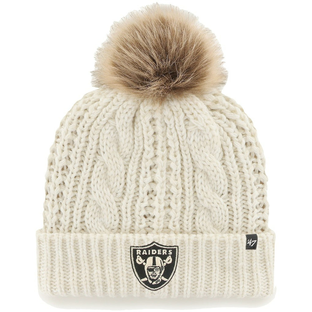 '47 Women's Team Meeko Cuffed Knit Hat with Pom - Las Vegas Raiders