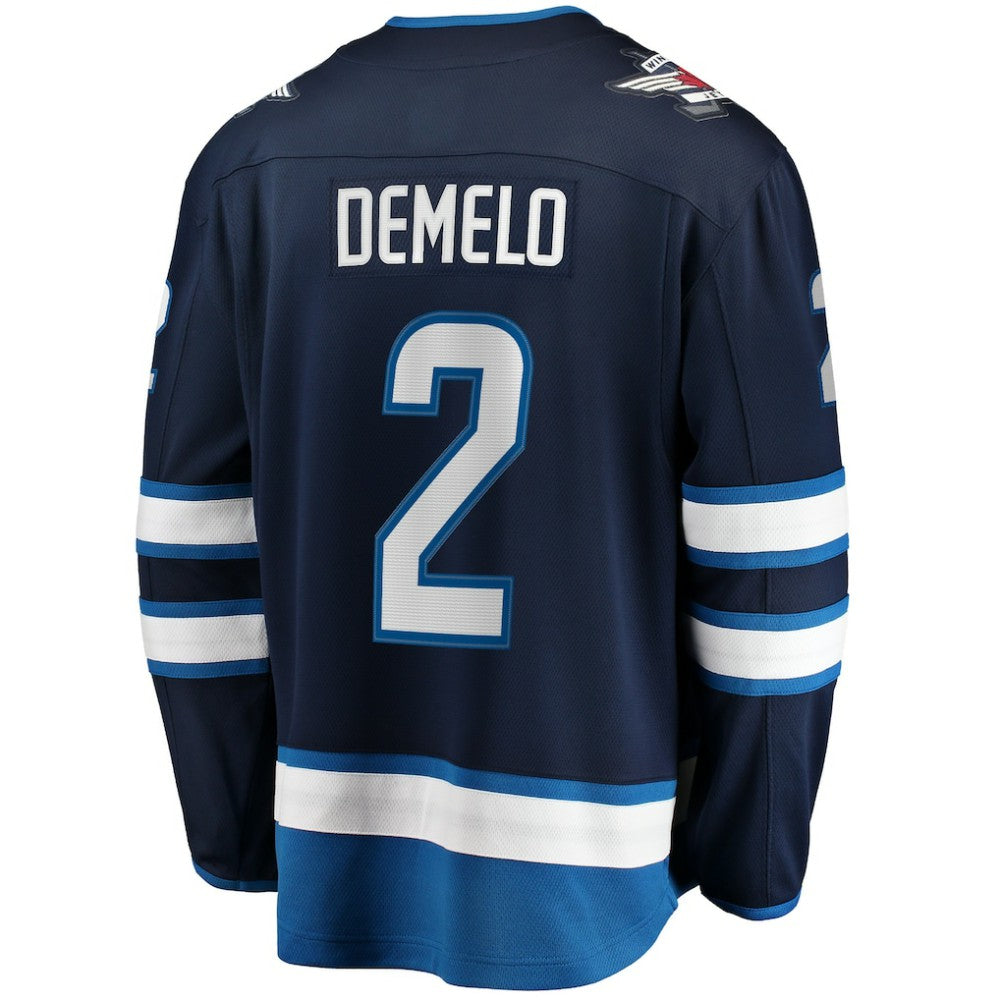 NHL Navy Dylan DeMelo Winnipeg Jets Fanatics Breakaway Player Jersey