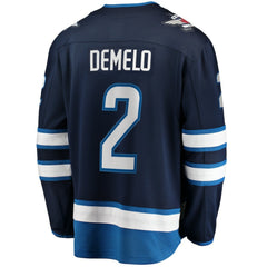 NHL Navy Dylan DeMelo Winnipeg Jets Fanatics Breakaway Player Jersey