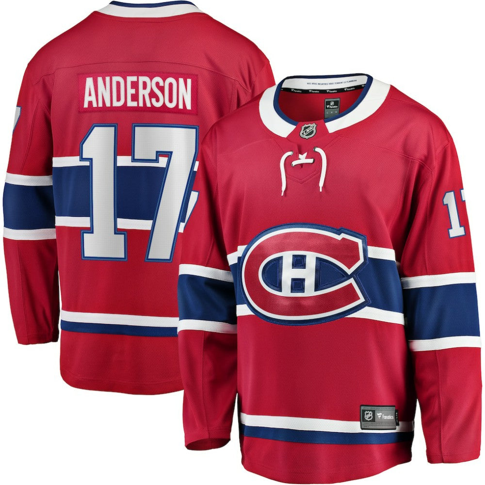 NHL Red Josh Anderson Montreal Canadiens Fanatics Breakaway Player Jersey