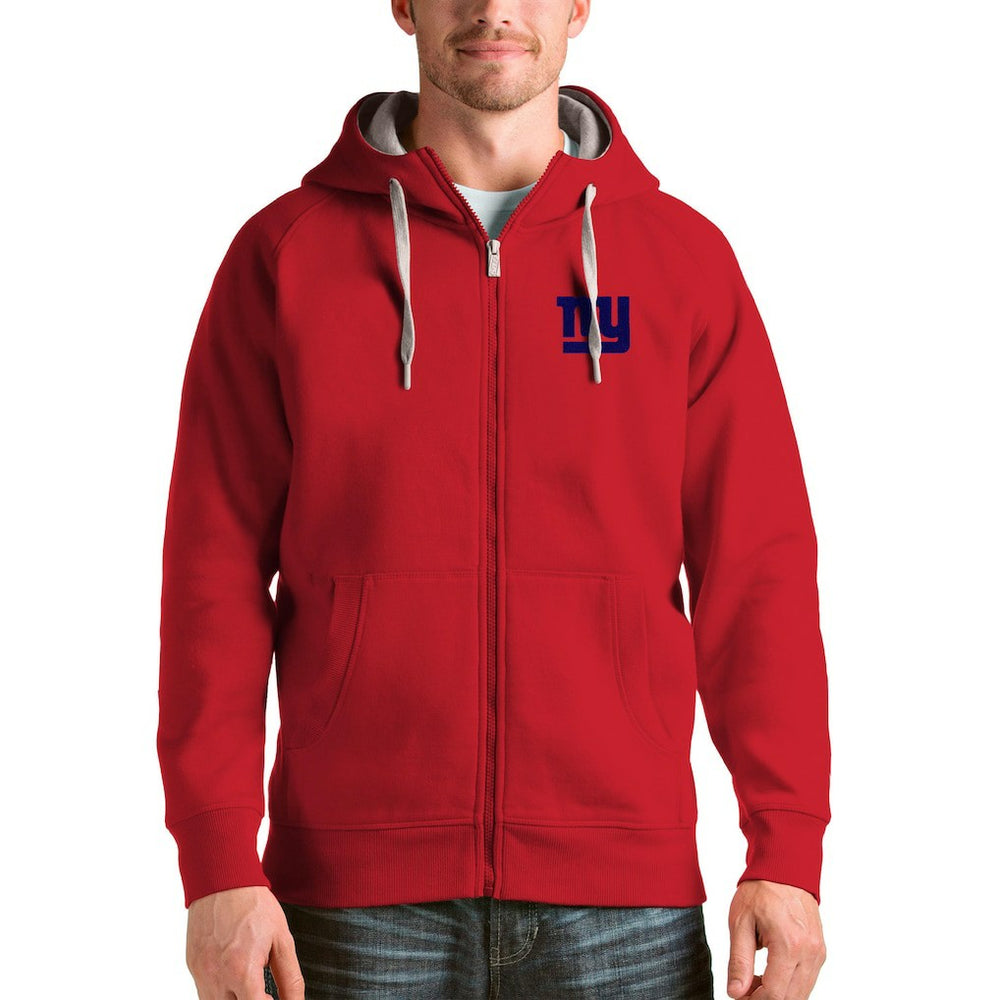 Antigua Victory Full-Zip Hoodie - New York Giants