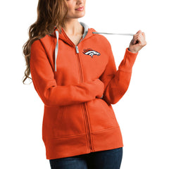 Antigua Women's Victory Full-Zip Hoodie - Denver Broncos
