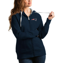 Antigua Women's Victory Full-Zip Hoodie - New England Patriots