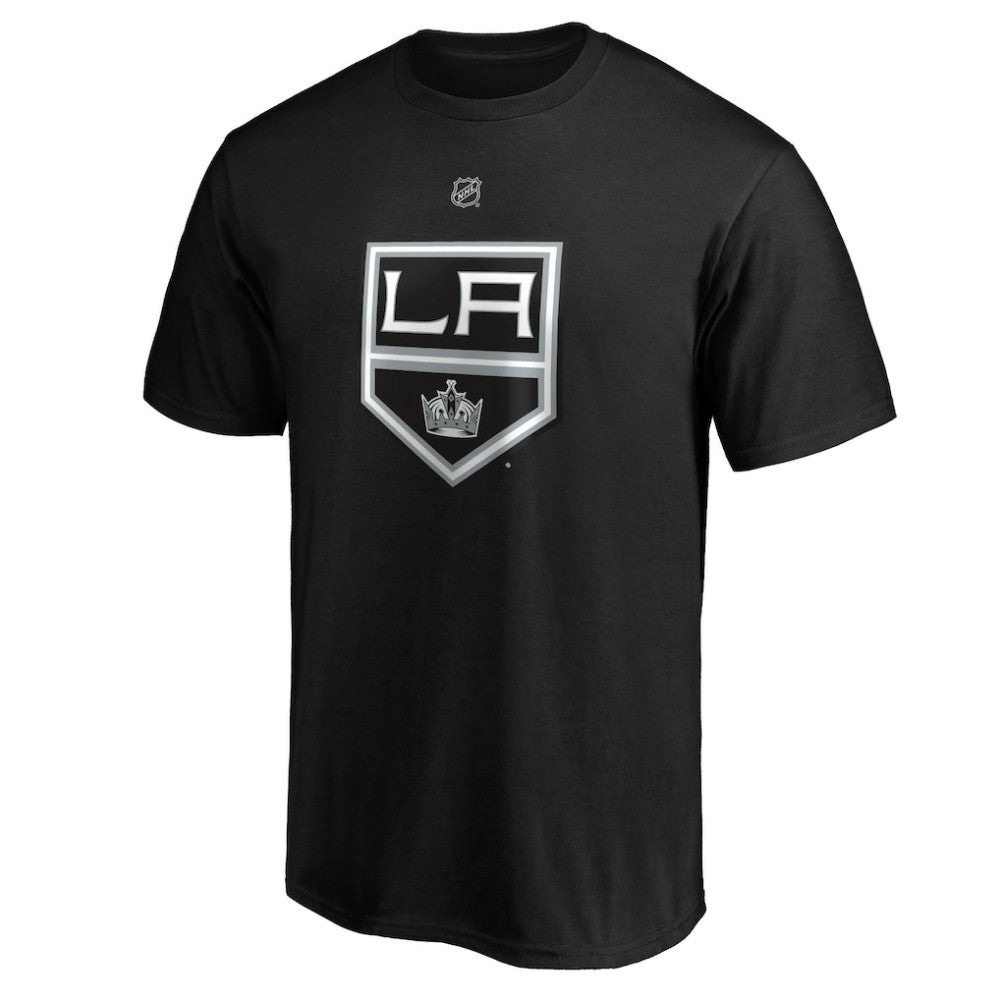 NHL Black Quinton Byfield Los Angeles Kings Fanatics Authentic Stack Name & Number T-Shirt