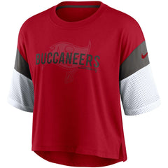 Women's Nickname Tri-Blend Performance Crop Top - Tampa Bay Buccaneers