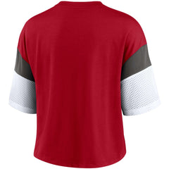 Women's Nickname Tri-Blend Performance Crop Top - Tampa Bay Buccaneers