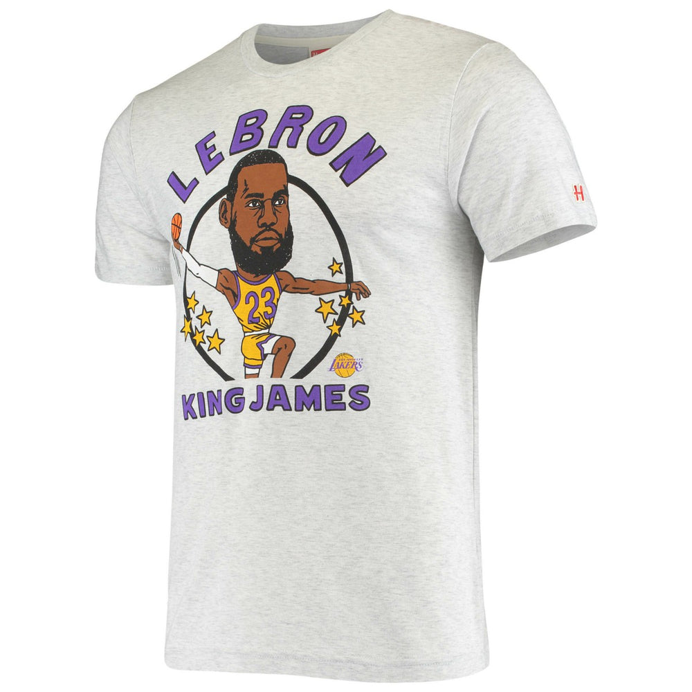 NBA LeBron James Los Angeles Lakers Homage Caricature Tri-Blend T-Shirt