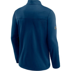 NHL Deep Sea Blue Seattle Kraken Fanatics Authentic Pro Travel and Training Quarter-Zip Jacket