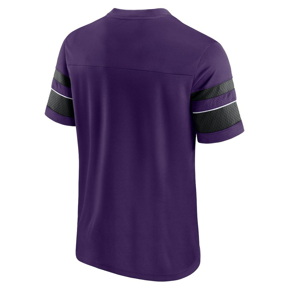 Textured Hashmark V-Neck T-Shirt - Baltimore Ravens