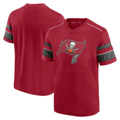 Textured Hashmark V-Neck T-Shirt - Tampa Bay Buccaneers