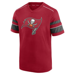 Textured Hashmark V-Neck T-Shirt - Tampa Bay Buccaneers