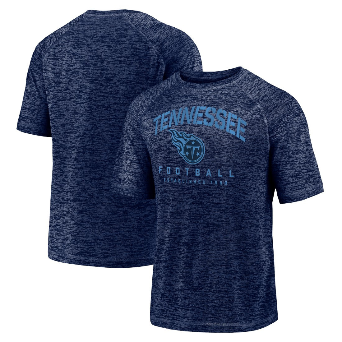 Shade Battle Ready Raglan Space-Dye T-Shirt - Tennessee Titans