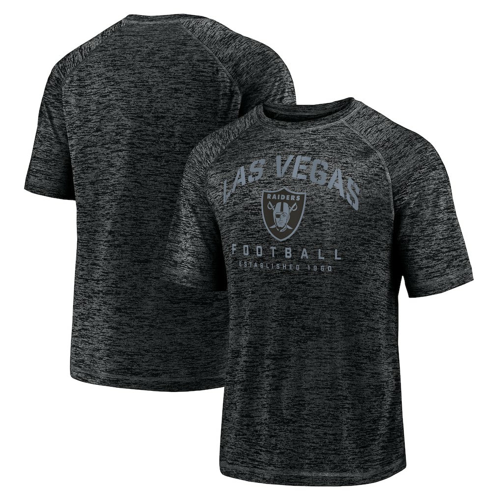Shade Battle Ready Raglan Space-Dye T-Shirt - Las Vegas Raiders