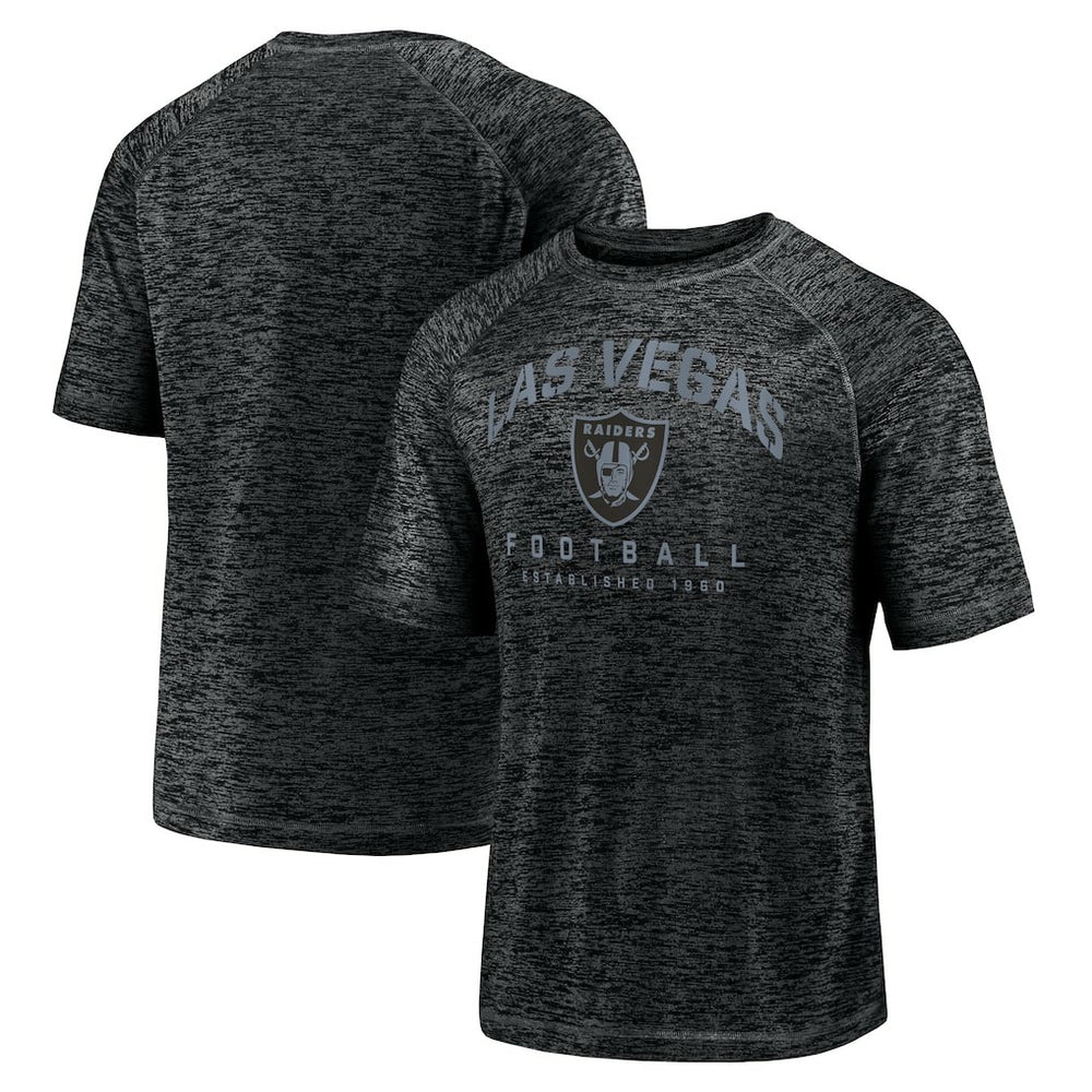 Shade Battle Ready Raglan Space-Dye T-Shirt - Las Vegas Raiders