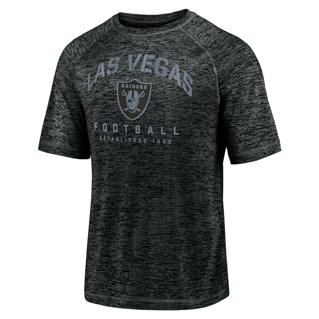 Shade Battle Ready Raglan Space-Dye T-Shirt - Las Vegas Raiders