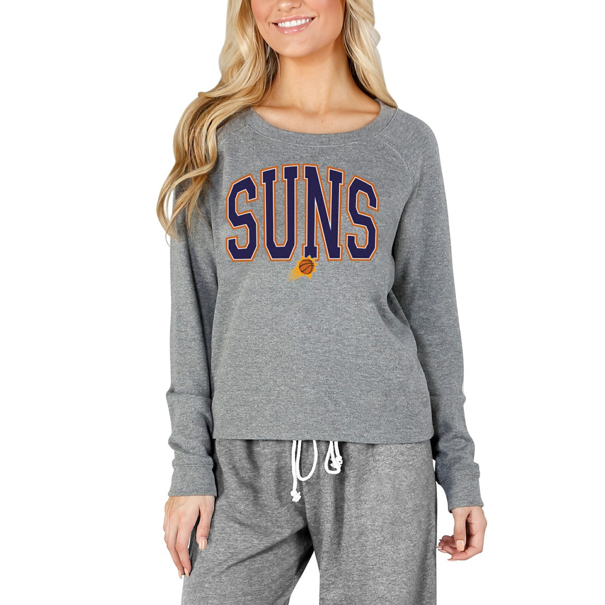 NBA Phoenix Suns Concepts Sport Women's Mainstream Terry Long Sleeve Top