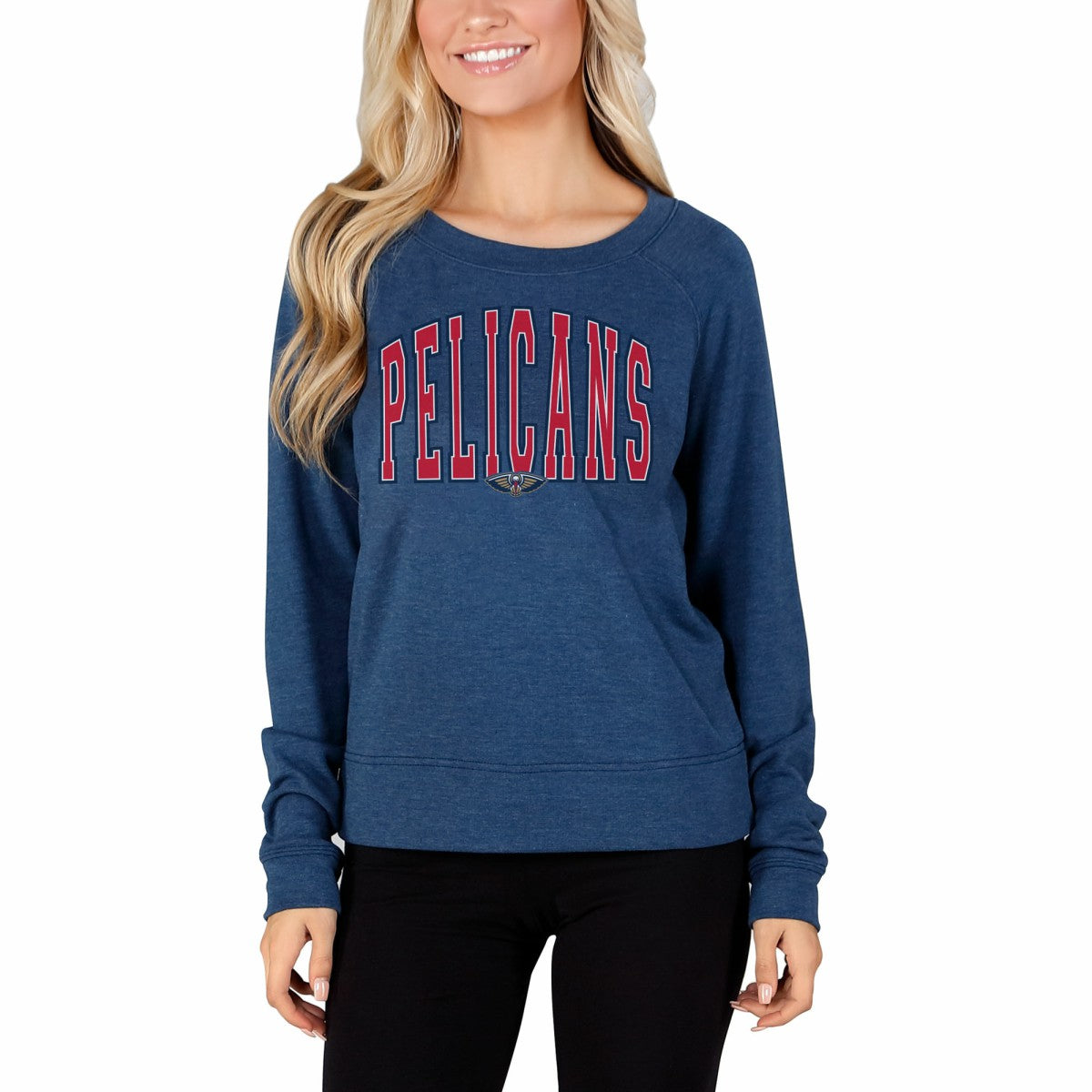 NBA New Orleans Pelicans Concepts Sport Women's Mainstream Terry Long Sleeve Top