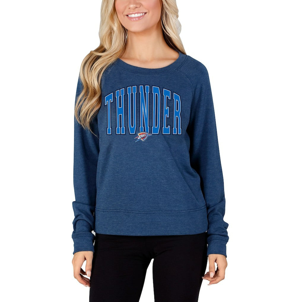 NBA Oklahoma City Thunder Concepts Sport Women's Mainstream Terry Long Sleeve Top