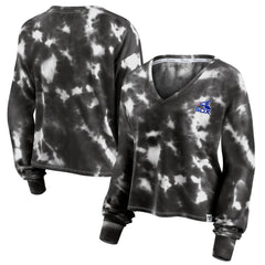 MLB Chicago White Sox Fanatics Women's Tie-Dye V-Neck Pullover Cropped Tee