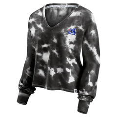 MLB Chicago White Sox Fanatics Women's Tie-Dye V-Neck Pullover Cropped Tee