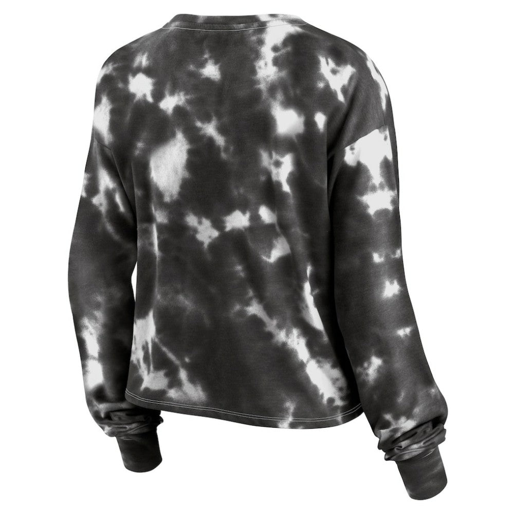 MLB Chicago White Sox Fanatics Women's Tie-Dye V-Neck Pullover Cropped Tee